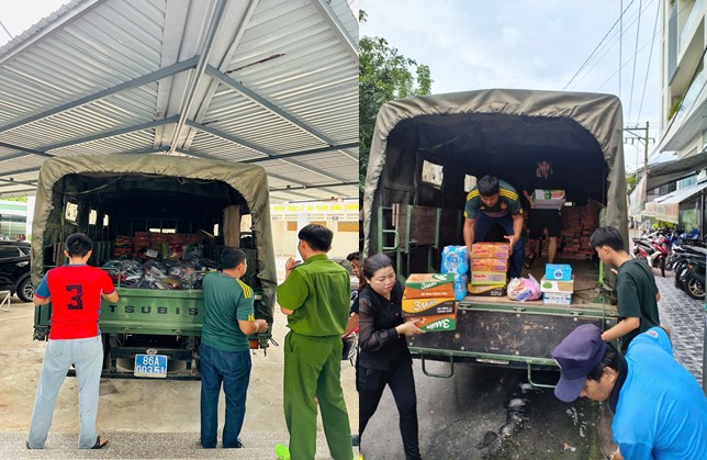 Lực lượng Công an các đơn vị, địa phương chung tay hướng về đồng bào vùng lũ