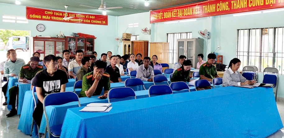 Công an xã Hàm Thuận Bắc triển khai các Tổ công tác rà soát, quản lý người nghiện, người sử dụng trái phép chất ma túy và người sau cai nghiện trên địa bàn