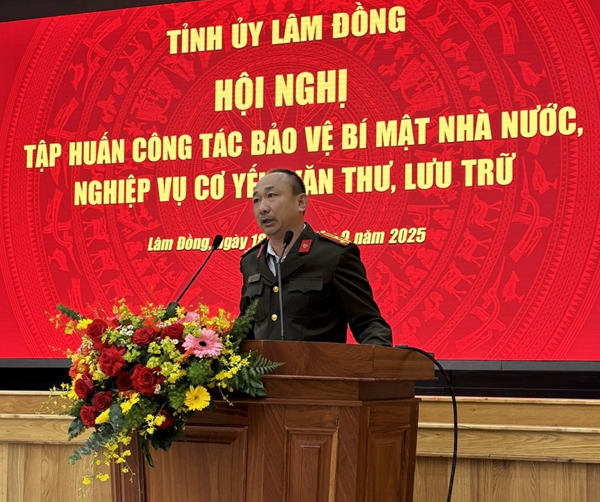 Công an tỉnh Lâm Đồng tiếp tục phát huy vai trò quản lý nhà nước về bảo vệ bí mật nhà nước trên địa bàn tỉnh